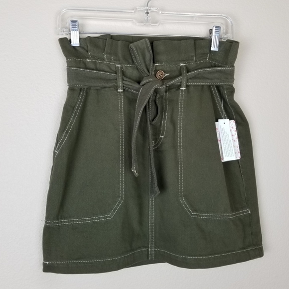 Free People| Splendor In The Grass tie waist skirt - Picture 2 of 10